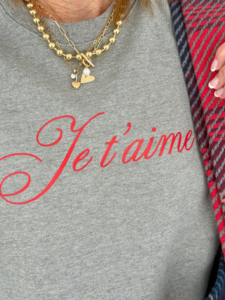Brunette the Label Je T'aime Sweatshirt