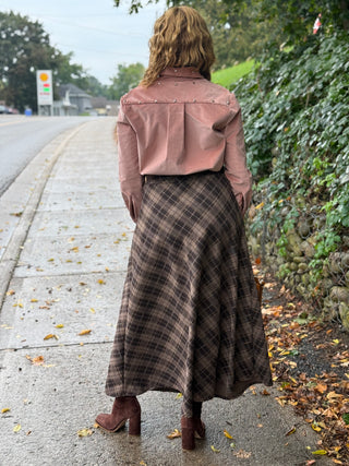 Lele de Baltzac Bonnie Studded Shirt in Blush