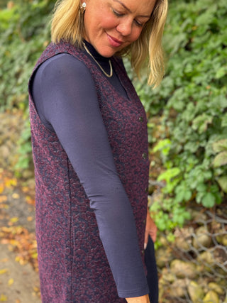 Pistache Microfine Navy Mockneck