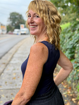 Pistache Microfine Navy Cami