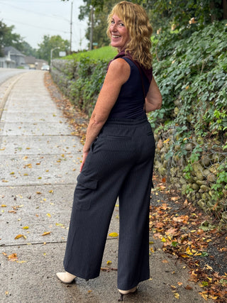 White Stuff Teagan Pinstripe Cargo Trouser