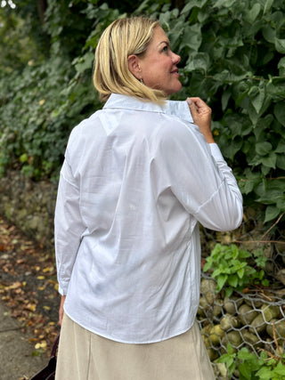 Paolo Tricot Asymmetrical Button Up Shirt