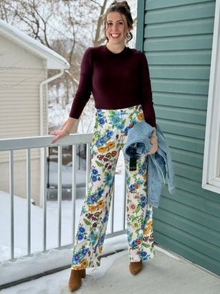 Bodybag by Jude George Crewneck in Burgundy