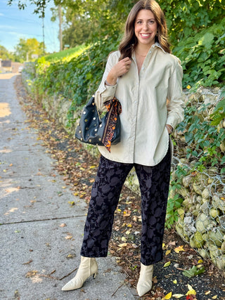 Lele de Baltzac Bonnie Studded Shirt in Bone