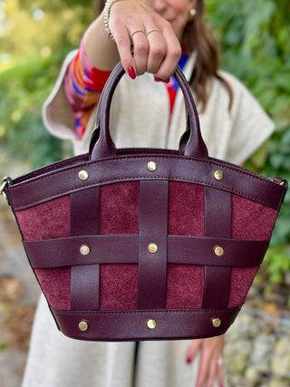 Mathilde Marseille Handbag in Wine