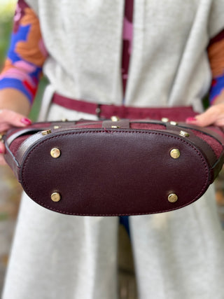 Mathilde Marseille Handbag in Wine