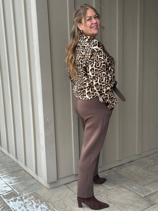 Brunette the Label Bianca Leopard Button Up