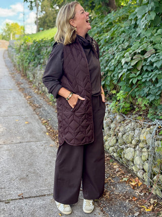 FIG Aria Long Quilted Vest