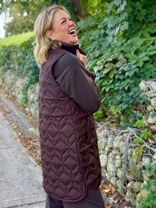 FIG Aria Long Quilted Vest
