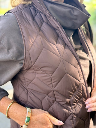 FIG Aria Long Quilted Vest