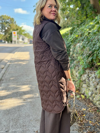 FIG Aria Long Quilted Vest