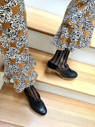 Unified Sheer Merlot Bubbles Socks