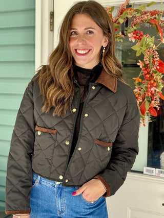 Astrid Whiskey Quilted Jacket