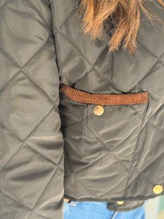Astrid Whiskey Quilted Jacket