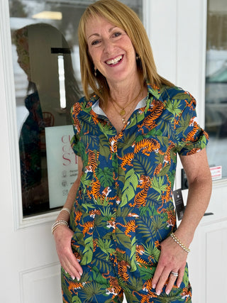 Poplin & Co. Wild Tigers Jumpsuit