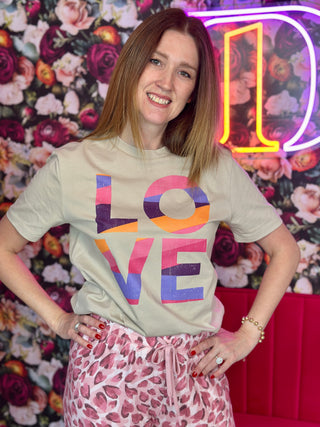 Weslynn Collective LOVE Tee in Dusk