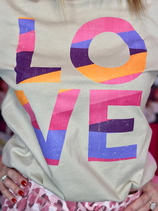 Weslynn Collective LOVE Tee in Dusk