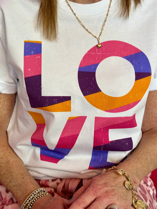 Weslynn Collective LOVE Tee in white