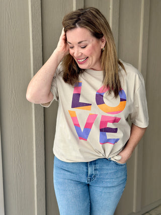 Weslynn Collective LOVE Tee in Dusk