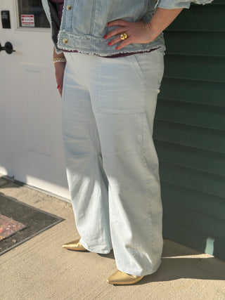 Astrid Pisa Pant in Light Blue