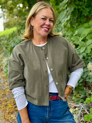 Dagg & Stacey Sutherland Button Up Shirt Jacket