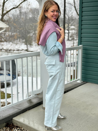 Astrid Pisa Pant in Light Blue