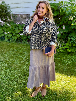 FRNCH Leopard Barn Jacket