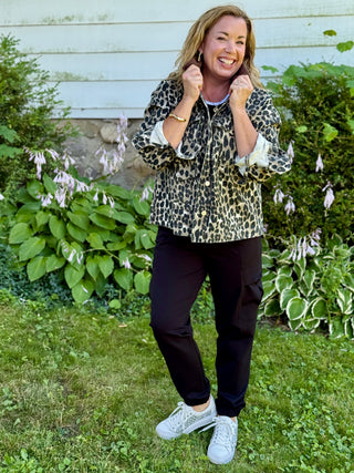 FRNCH Leopard Barn Jacket