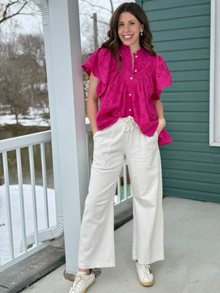 Astrid Pisa Pant in Cream