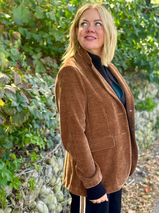 Furlux Blake Blazer in Cognac Corduroy