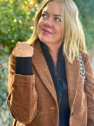 Furlux Blake Blazer in Cognac Corduroy