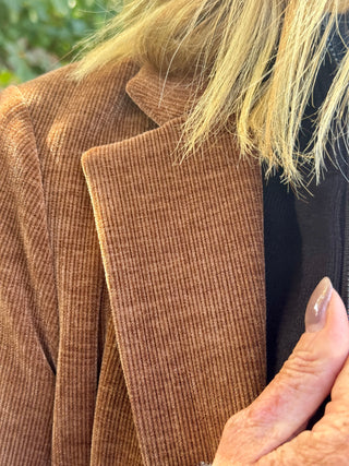 Furlux Blake Blazer in Cognac Corduroy