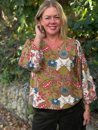 White Stuff Olive Tiger Matilda Blouse