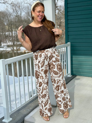 Pistache Cropped Elastic Bottom Top