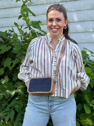 FRNCH Molly Striped Blouse