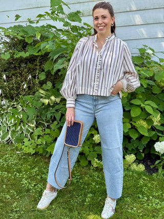 FRNCH Molly Striped Blouse