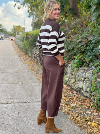 Pure Essence Barrel Pants in Black