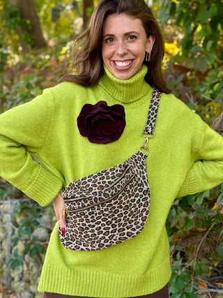 Echo Verde Dog Walker Sweater in Happy Green