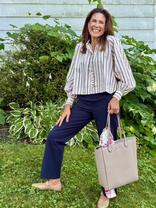 FRNCH Molly Striped Blouse