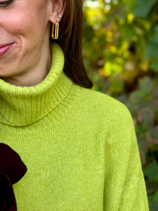Echo Verde Dog Walker Sweater in Happy Green