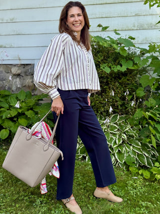 FRNCH Molly Striped Blouse