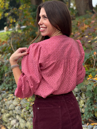 White Stuff Lana Quatrefoil Blouse