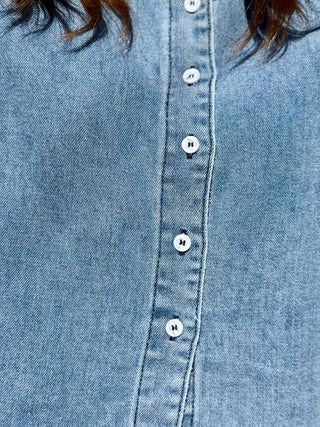 Yoga Denim Loose Featherweight Shirt