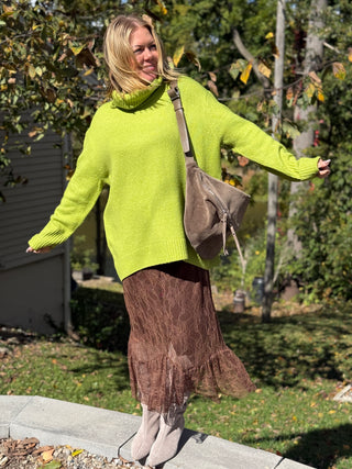 Astrid Vince Chocolate Lace Skirt