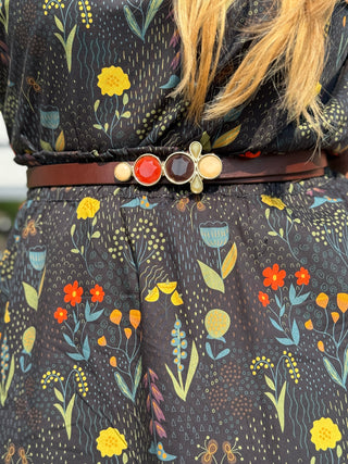 Brave Leather Caralin Jewelled Belt