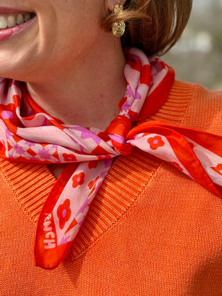 FRNCH Herisson Silk & Cotton Scarf