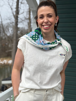 FRNCH Juanillo Silk & Cotton Scarf