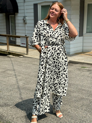 Marigold Bianca Dress in Leopard