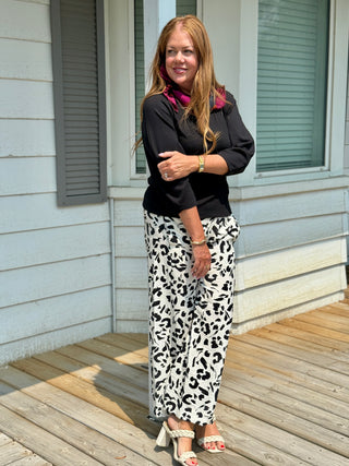 Marigold Horseshoe Sleeve Blair Top