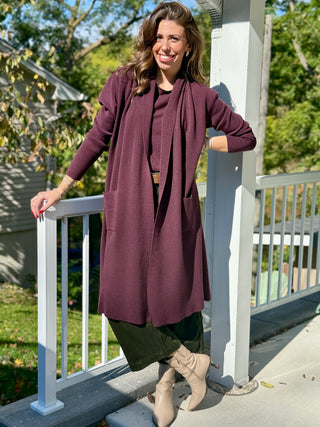 Pistache Light Knit Duster Cardigan